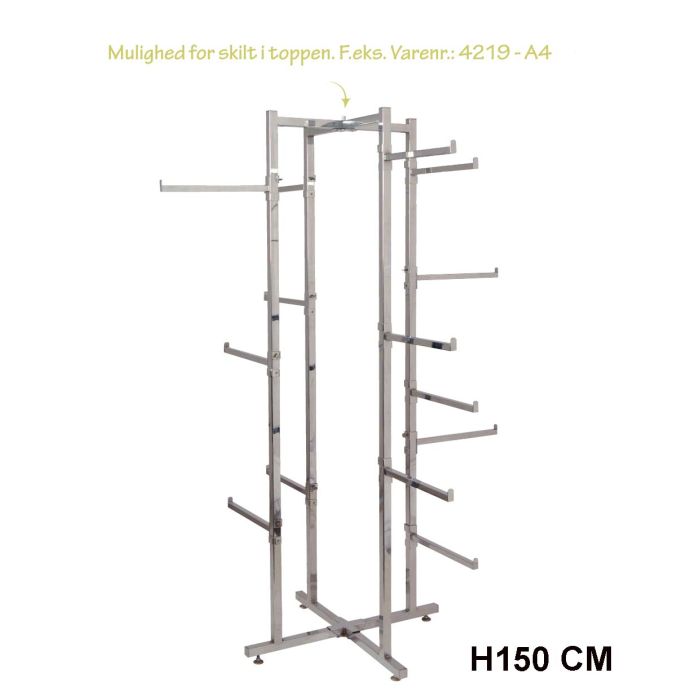 Gulvstativ m/ 16 arme. Krom