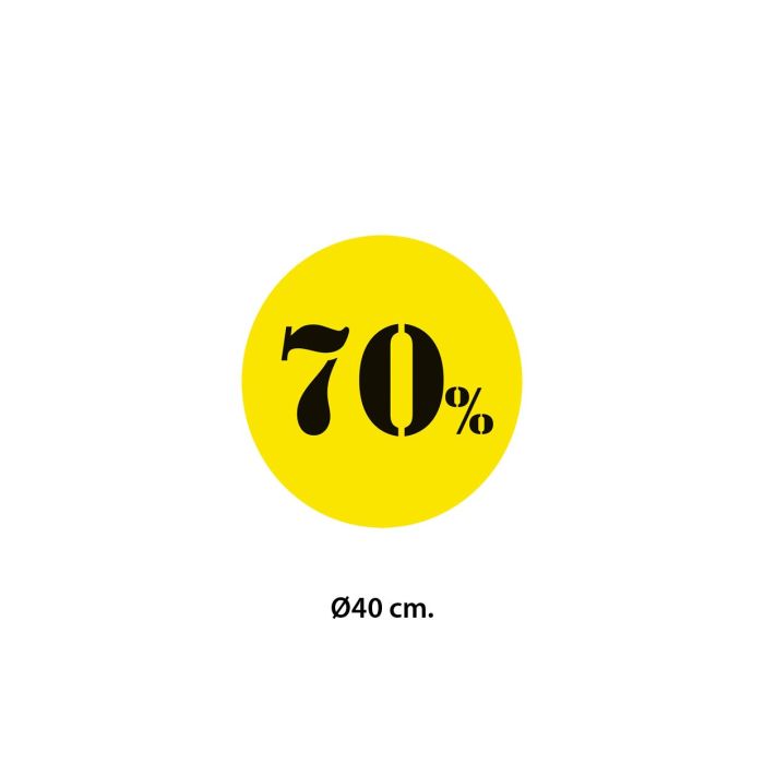 Poster - 70% - Ø40 cm.