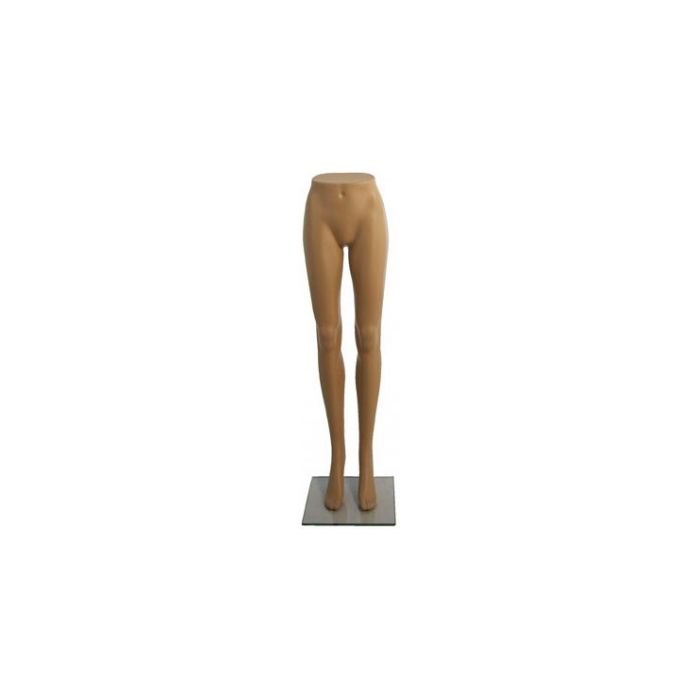 Mannequin ben. Dame - nude. Glasfod H. 111 cm.